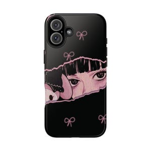 Black Anime Girl Phone Case