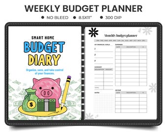 Printable Financial Planner PDF: Budget Binder, Debt & Savings Tracker