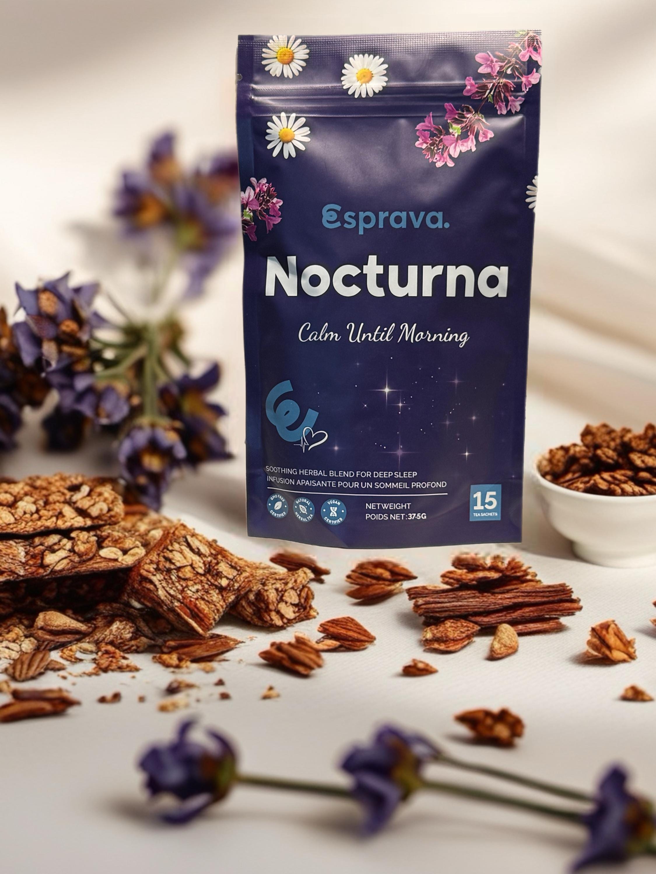 Deep Sleep Herbal Tea | Organic Nighttime Relaxation Infusion | Natural Sleep Support | 15 Pyramid Tea