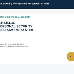 Home Security Assessment Workbook | Personal Safety Risk Review, Evidence Log, Corrective Action & Emergency Plan