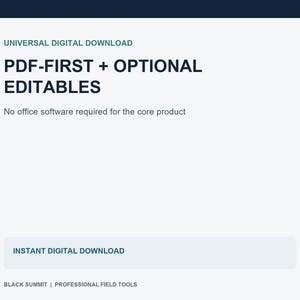 Digital download formats including PDF DOCX and XLSX