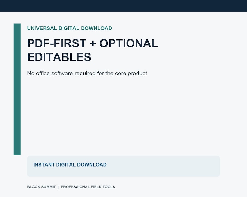 Digital download formats including PDF DOCX and XLSX