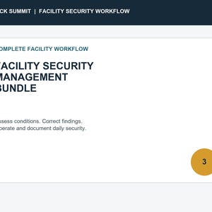 Sicherheitsmanagement-Paket für Einrichtungen | Bewertungsinstrumente, Risikoregister für Korrekturmaßnahmen und Betriebsprotokollsystem