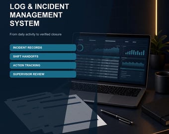 Sistema de registro de operaciones de seguridad / Informe de incidentes, traspaso de turno, acciones de seguimiento y plantillas de revisión del supervisor