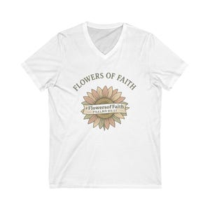 Unisex Jersey Short Sleeve V-Neck Tee