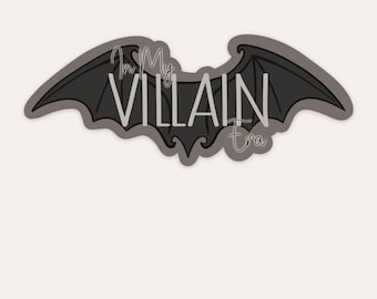 In My Villain Era Sticker Bookish Villain Gift for Dark Romance & Romantasy Readers Kindle Case, Laptop, Water Bottle