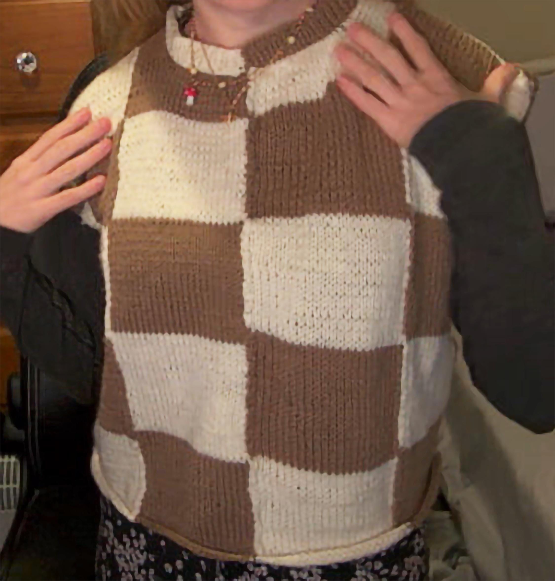 Checkered Top Knitting Pattern - Etsy