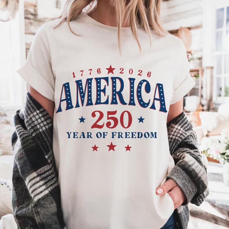 Gráfico retro americano de 250 años de libertad en Estados Unidos, 250 años de América, 250 aniversario de EE. UU. retro 2026 png, gráfico patriótico del 4 de julio imagen 10