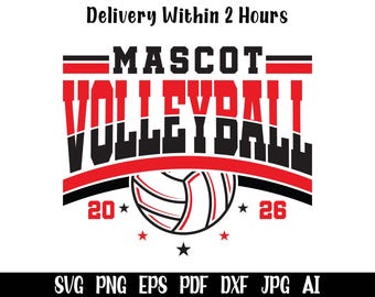 Volleyball svg png, Volleyball Team Template svg, Team Logo svg, Volleyball Team shirt, Volleyball Mascot svg, Personalized Player shirt svg