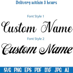 Custom Name svg,  Birthday name svg, Custom Name calligraphy, Custom Text svg, Custom name png, Handlettered Name, Custom named cutting file