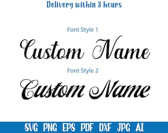 Custom Name svg,  Birthday name svg, Custom Name calligraphy, Custom Text svg, Custom name png, Handlettered Name, Custom named cutting file