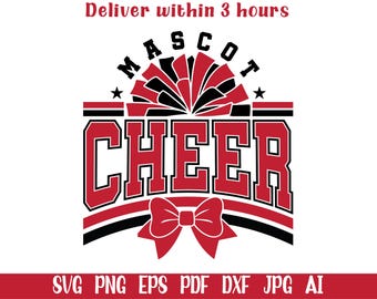 Custom Cheer svg png, Cheerleading svg, Cheer Mom svg, Pom Poms svg, Cheerleader svg, Cheer Team Template svg, Personalized Cheer svg
