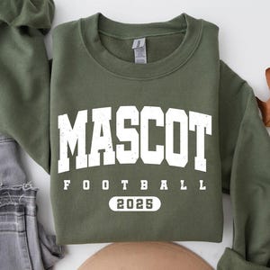 Distressed Custom Football Mascot svg, Personalized High school Team 2025, Texture Custom Team Name png shirt Design, Print Sublimation File