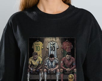 The king three legend world cup, Soccer comic design t-shirt png, Soccer football graphic tee, Soccer World Cup Design Digital Png Download.