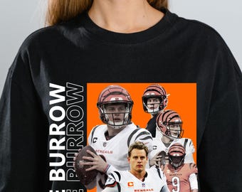 Streetwear Joe Burrow PNG, projekt koszulki piłkarskiej (pobieranie cyfrowe)