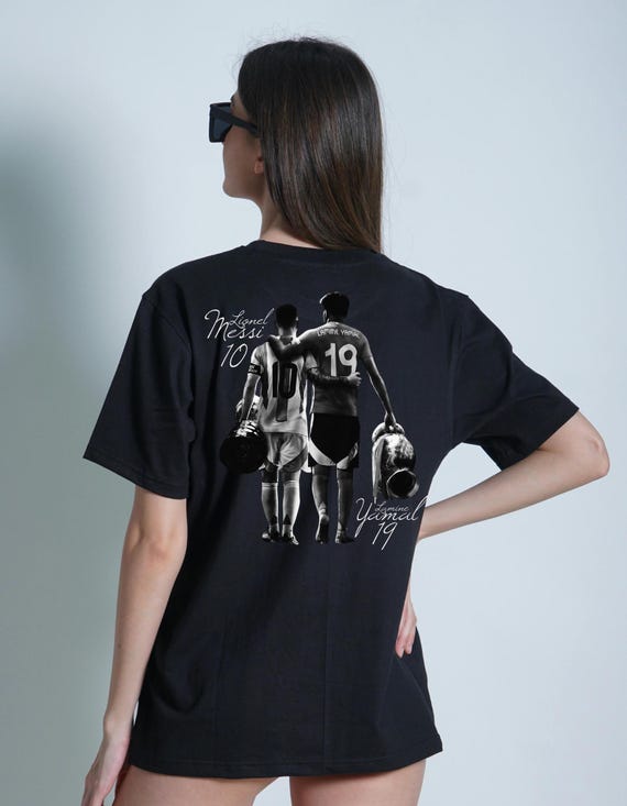 メッシ・ヤマル サッカーグラフィック：Tシャツ用PNGデジタル 