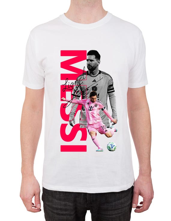 Lionel Messi T-Shirt Design: Soccer Graphic (PNG Digital Download)