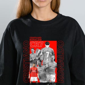 Cristiano Ronaldo Soccer T-Shirt Design: PNG Digital Download