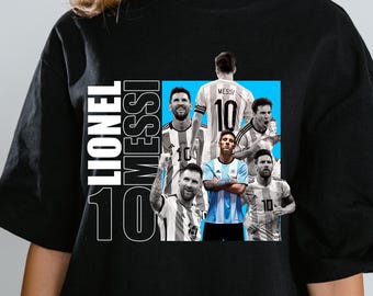 Gráfico de Messi: Diseño de botín de fútbol estilo streetwear (descarga digital PNG, 28 x 33 cm)
