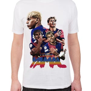 Diseño de camiseta retro de Lamine Yamal de los 90: Transferencia de fútbol DTF (descarga digital PNG)