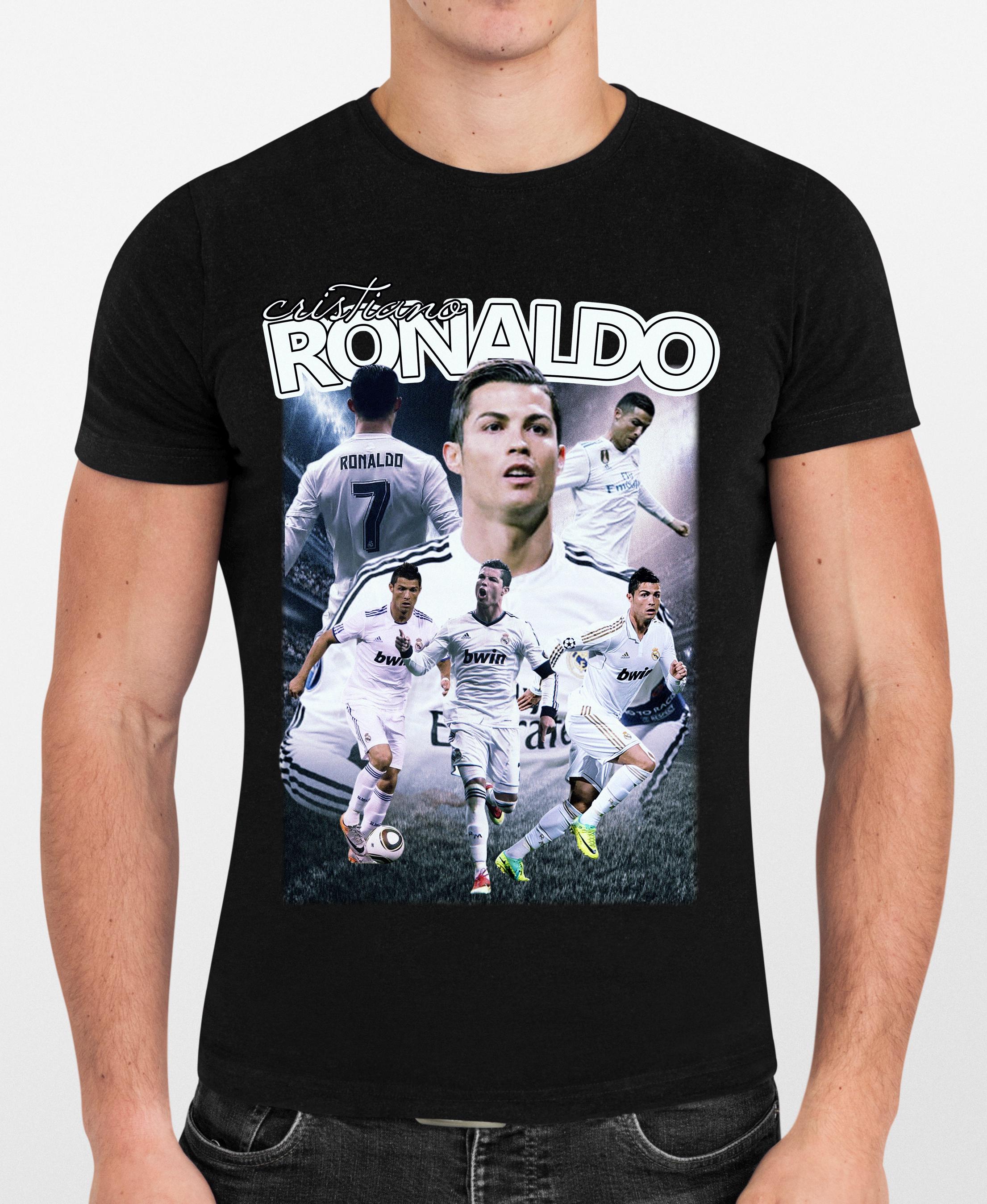 レトロなクリスティアーノ・ロナウドのサッカーTシャツデザイン：90