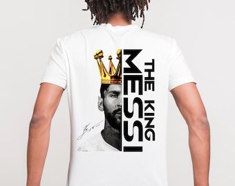 The King Messi Shirt Design: Soccer Graphic DTF Print (PNG Digital Download)