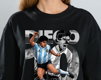ディエゴ・マラドーナ直筆サイン入りアルゼンチン代表1986年ホーム