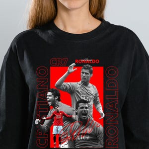 Cristiano Ronaldo Soccer T-Shirt Design: PNG Digital Download