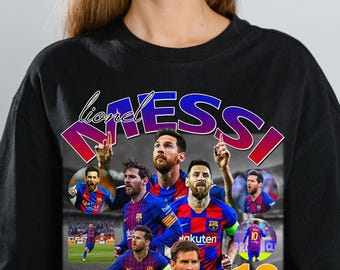 Diseño de camiseta retro de Messi, estampado pirata de fútbol (descarga digital PNG)