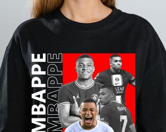 Mbappe Fußball T-Shirt: Streetwear Fußball Bootleg Design (PNG Digital Download)