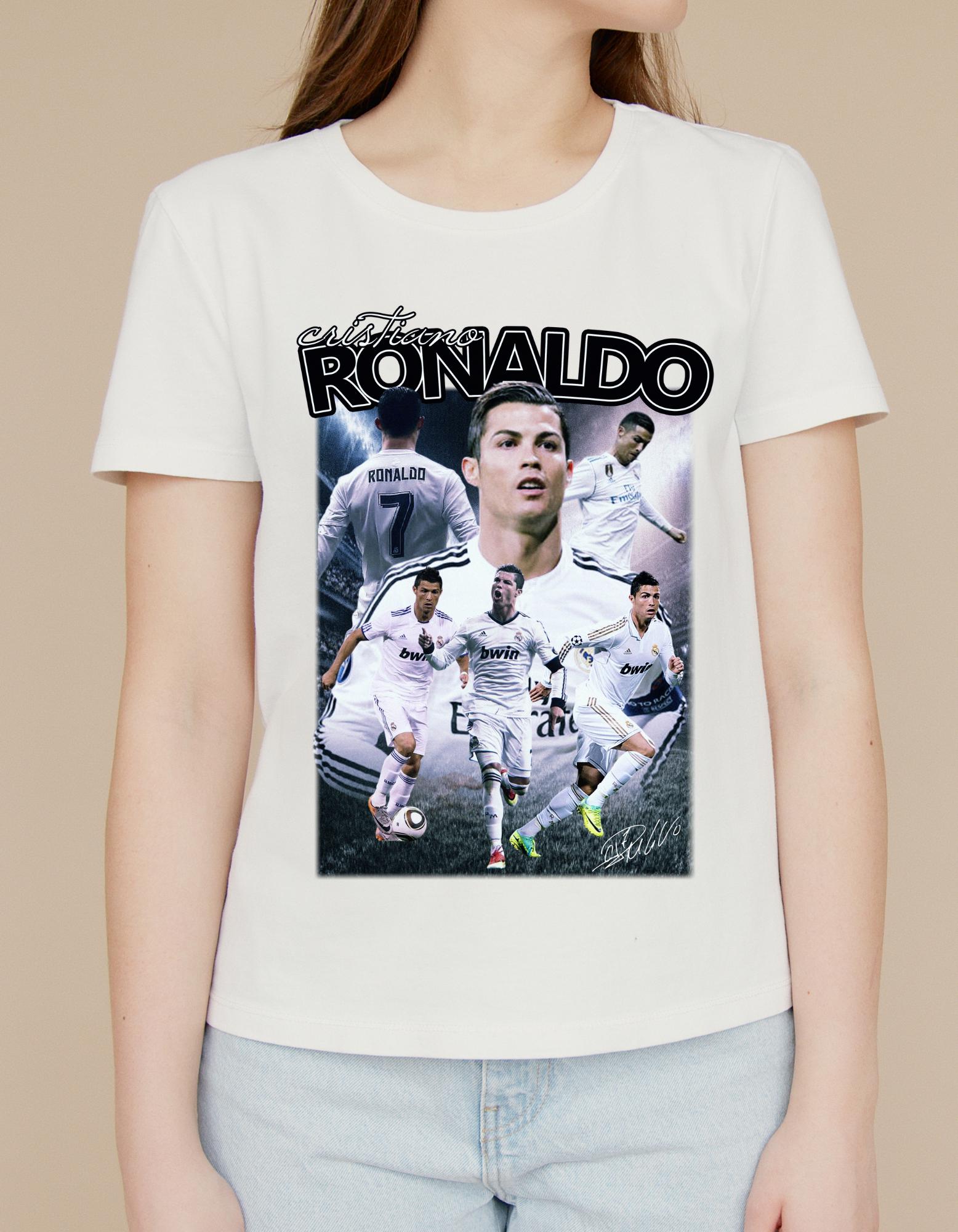 レトロなクリスティアーノ・ロナウドのサッカーTシャツデザイン：90