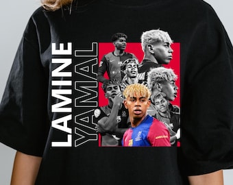 Lamine Yamal Soccer Graphic: Football Streetwear T-Shirt Design (Digital Download Png 11x13 Inches)