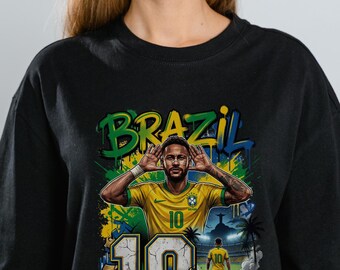 Neymar Jr Brazil World Cup 2026 T-Shirt Design, World Cup 2026 Soccer T-Shirt, World Cup Gift for Men, FIFA World Cup 2026 Shirt Design.