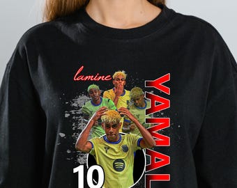 Lamine Yamal Soccer Graphic Tee PNG: Football Sublimation Print (Digital Download 11x13 Inches)