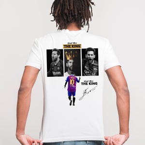 The King Messi Tshirt Design, Soccer Png Digital Download, Soccer Graphic Tees Design, Soccer DTF Transfer Print, Football Bootleg Tees.