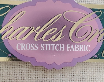 Charles Craft  cross stitch fabric oatmeal 14 count  aida cloth 12 by 18 inches never opened