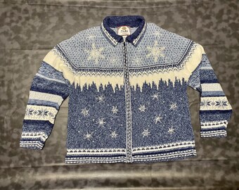 Vintage Holiday Christmas Sweater Plus Sized