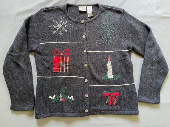 Vintage Holiday Christmas Sweater Ugly Tacky
