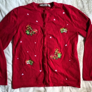 Vintage Holiday Christmas Sweater image 1