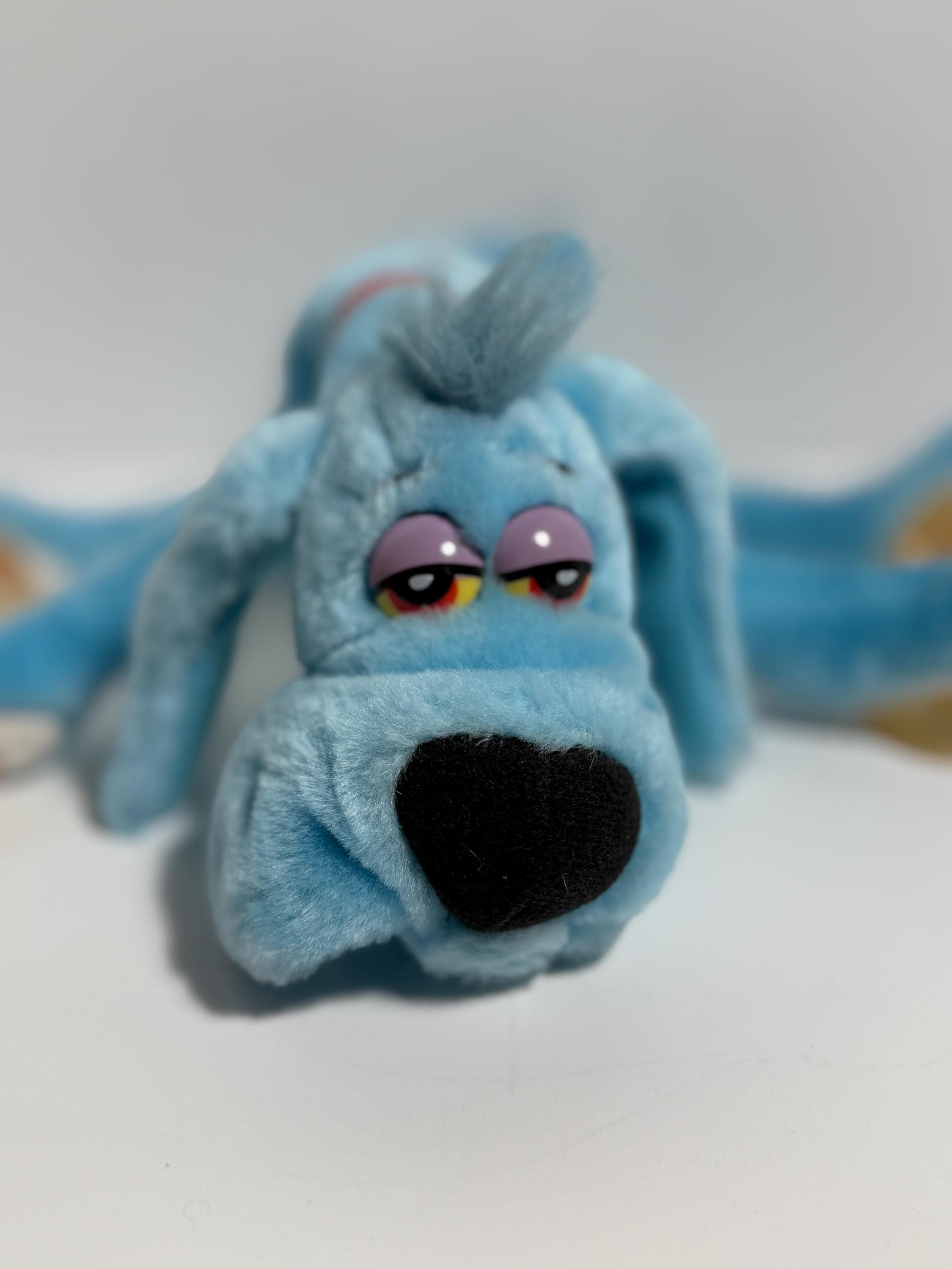 Vintage Foofur Blue Hound Dog Plush 13 