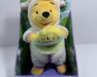 Vintage 2003 Disney Fisher Price 11" Easter Pal Pooh Plush Toy