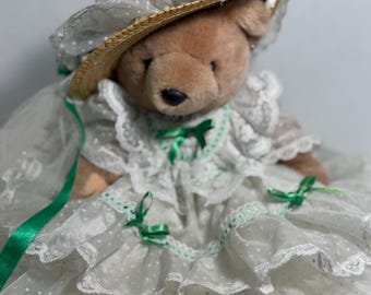 VTG Bearly People Victorian Lacey Dress Bear 1987 - Etsy