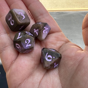 Twilight Hex– Handmade Polyhedral Dice
