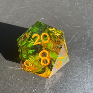 Druid’s Embrace Oversized D20 — Foraged Nature Dice