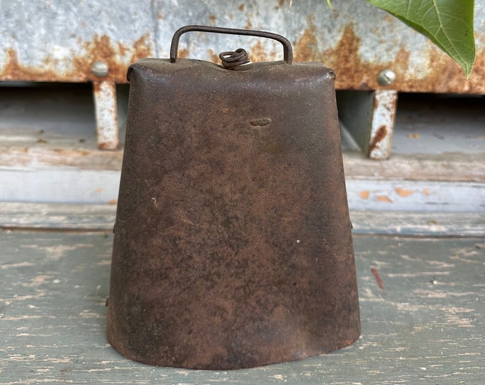 Vintage Cow Bell / Extra Large Bell / Seven and a Half Inch High
