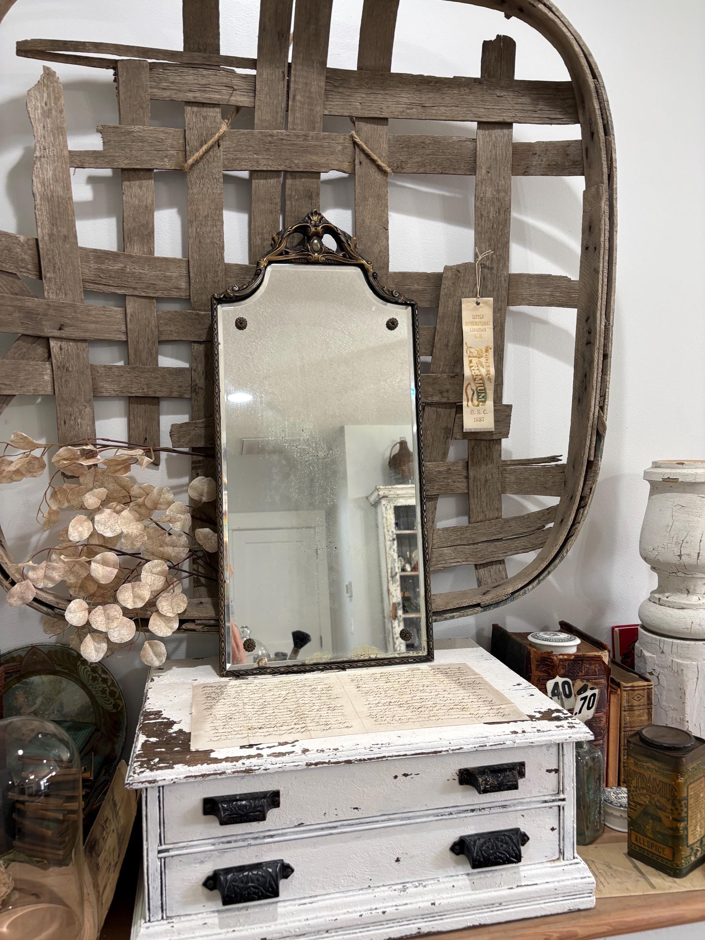 Antique Bevel Mirror - Etsy