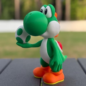Super Mario Yoshi (Green) - Desk Art, Gamer Decor, Retro Collectable, Birthday Gift
