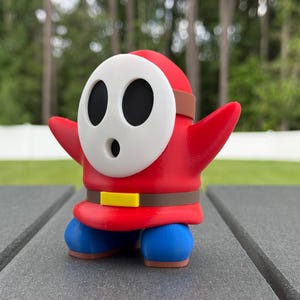 Super Mario Shy Guy - Desk Art, Gamer Decor, Retro Collectable, Birthday Gift