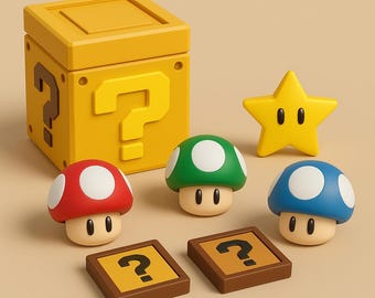 Pacchetto Super Segreto di Potenziamento - Decorazione da scrivania, oggetto da collezione per gamer, stile retrò, regalo di compleanno