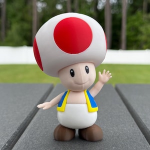 Super Mario Toad - Skrivbordsdekoration, Speldekor, Retro Samlarobjekt, Födelsedagspresent